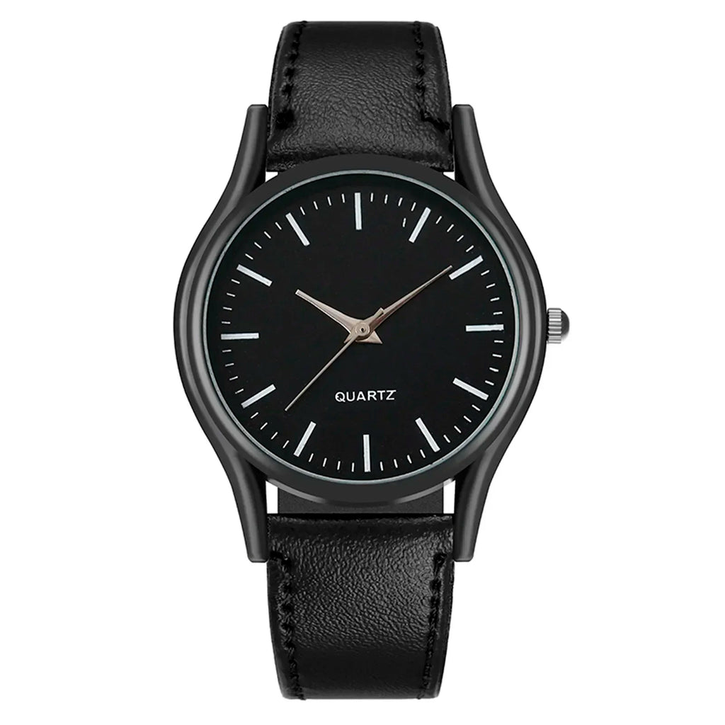 Men’s Retro Leather Quartz Watch – Fashion Business Wristwatch