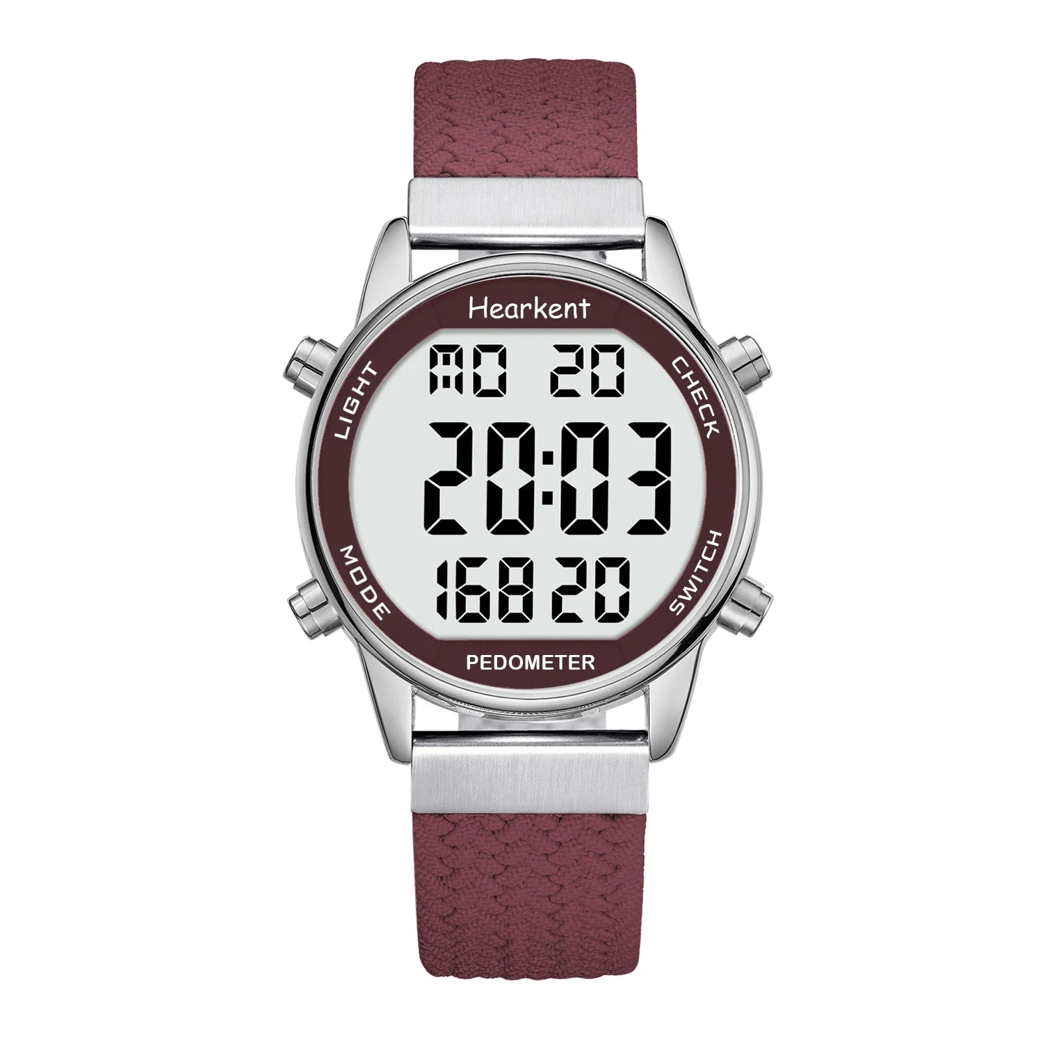 Hearkent Pedometer Sport Watches Step Counter Watch Women Digital Watches Calories Mile Stopwatch Countdown for Walking Tracker