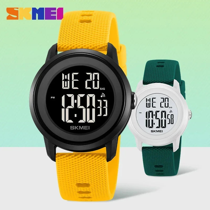 SKMEI 2218 Luxury Digital Watches for Women Men Waterproof Sports LED Display Mens Womens Wristwatches Alarm Reloj De Mujer 1893