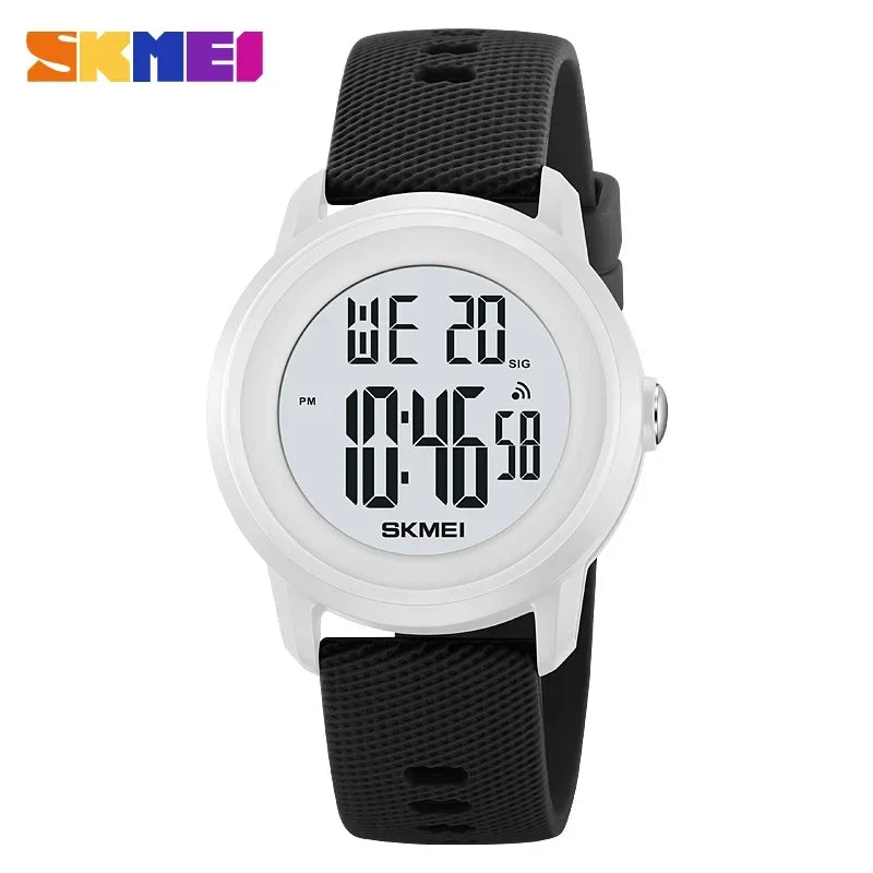 SKMEI 2218 Luxury Digital Watches for Women Men Waterproof Sports LED Display Mens Womens Wristwatches Alarm Reloj De Mujer 1893
