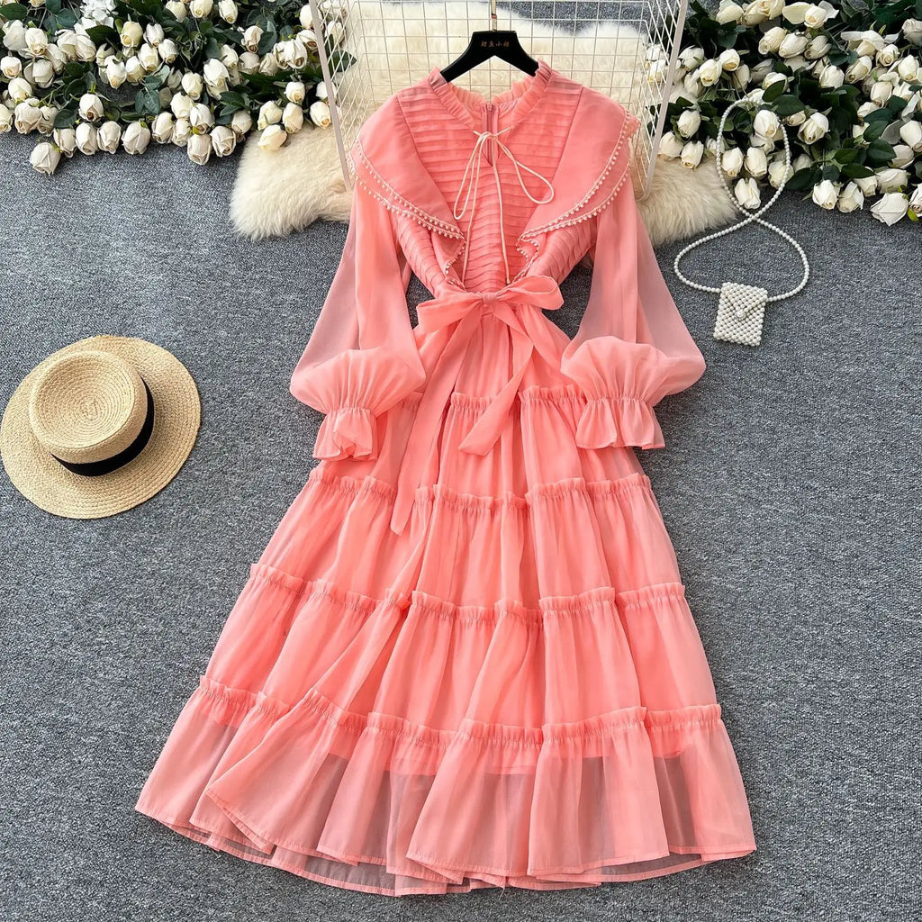 Dress Women Long Dresses Party Night Vestidos Streetwear V Neck Full Sleeve High Waist Elegant Splice Y2k Work Summer 2025