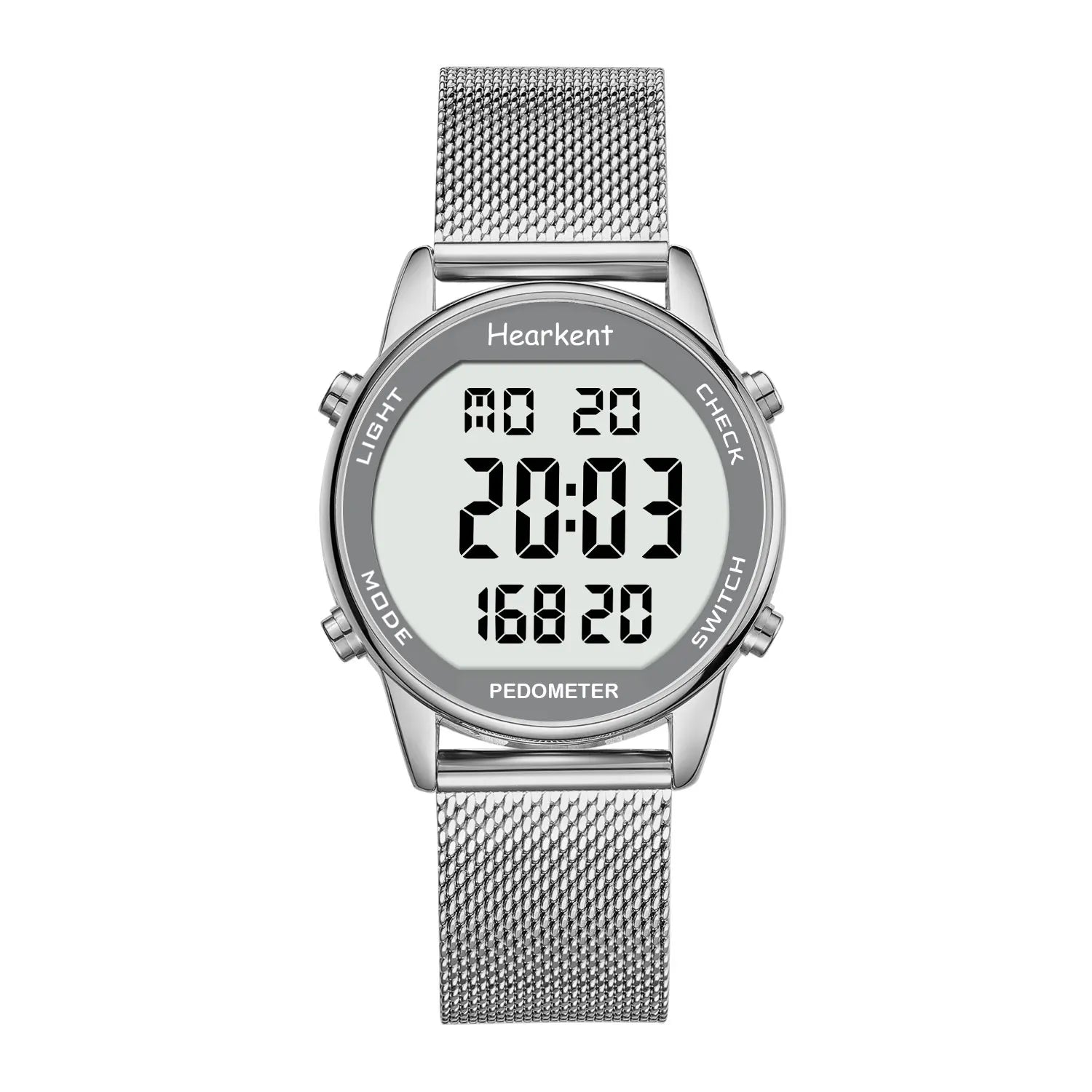 Hearkent Pedometer Watches Sport Step Counter Women's Digital Watches Calories Mile Tracker Waterproof 30M for Walking Running