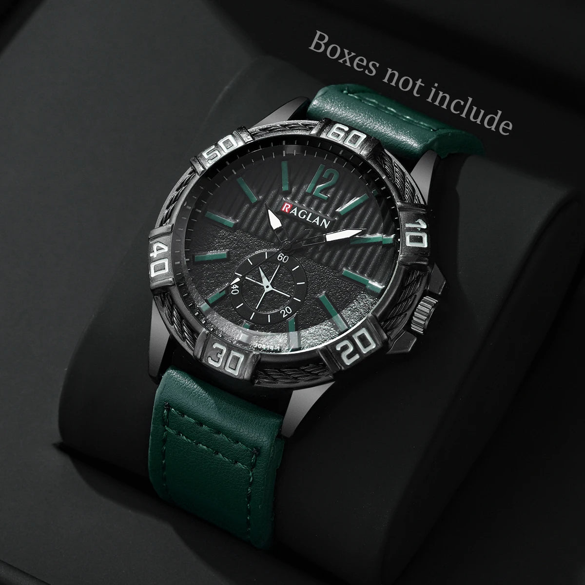 Fashion Large Dial Men's Quartz Watch Casual Leather Strap Men Business Wrist Watches Reloj Hombre（Without Box）