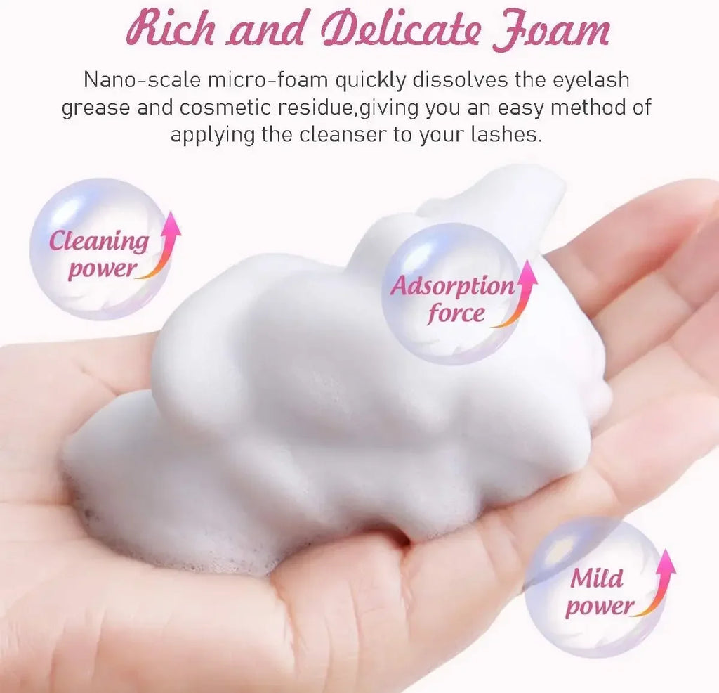 50ml Lanthome Eyelash Extension Shampoo – Deep Clean Foam