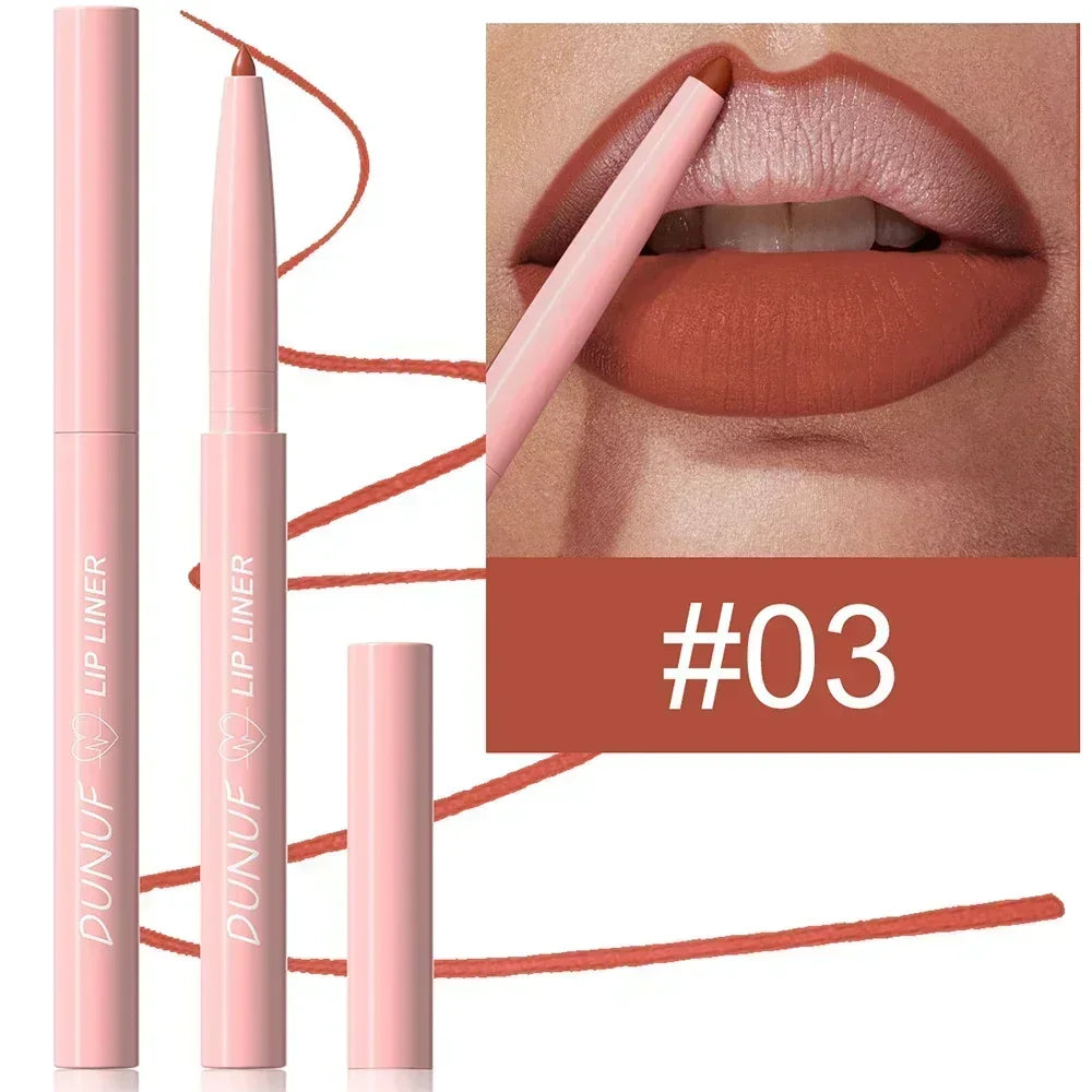 Tapered Lip Liner Pencil – Matte Red/Brown, Long Lasting & Waterproof