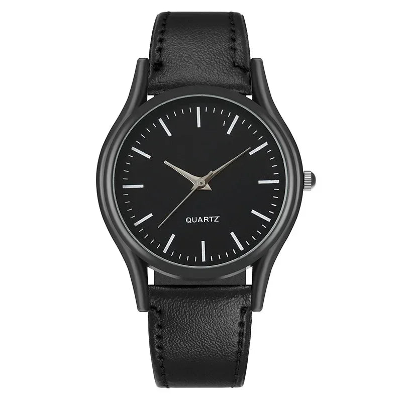 Men’s Retro Leather Quartz Watch – Fashion Business Wristwatch