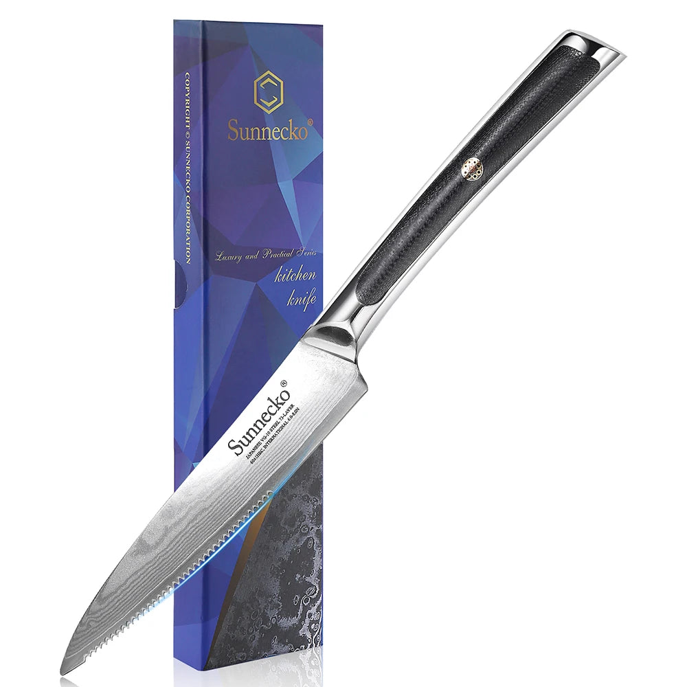 Sunnecko Damascus Knife Set
