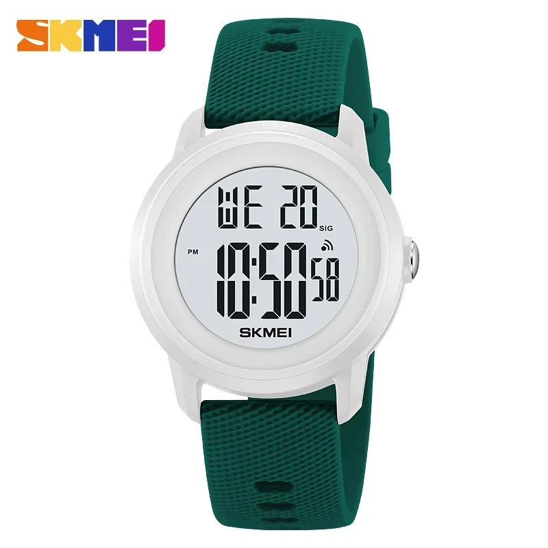 SKMEI 2218 Luxury Digital Watches for Women Men Waterproof Sports LED Display Mens Womens Wristwatches Alarm Reloj De Mujer 1893