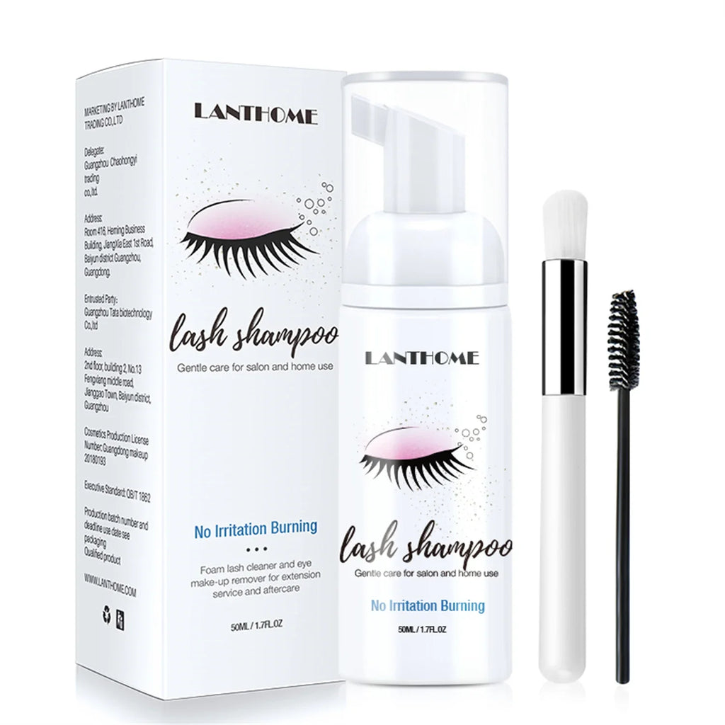 50ml Lanthome Eyelash Extension Shampoo – Deep Clean Foam