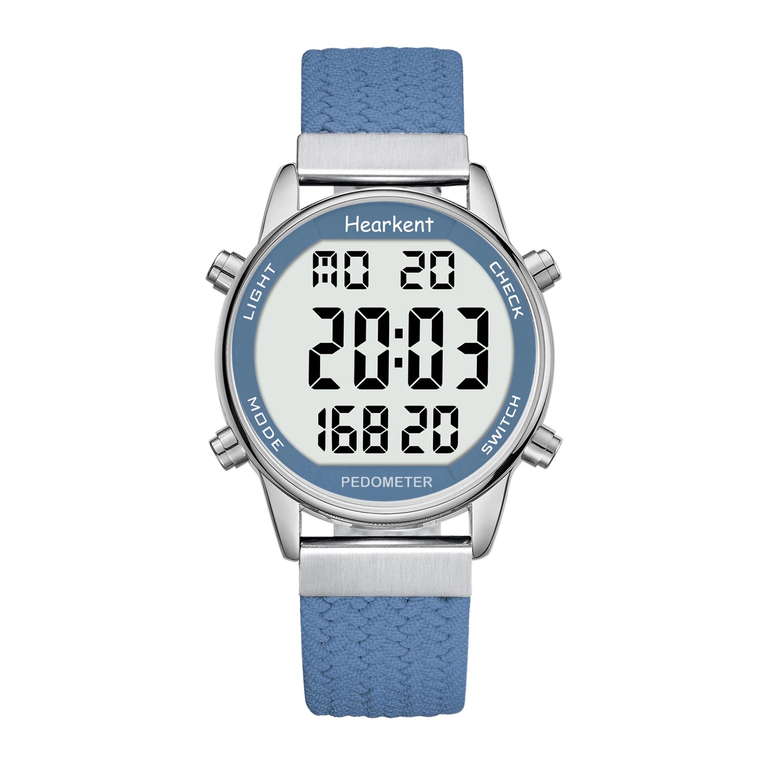 Hearkent Pedometer Sport Watches Step Counter Watch Women Digital Watches Calories Mile Stopwatch Countdown for Walking Tracker