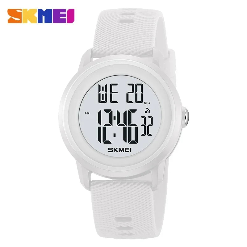 SKMEI 2218 Luxury Digital Watches for Women Men Waterproof Sports LED Display Mens Womens Wristwatches Alarm Reloj De Mujer 1893