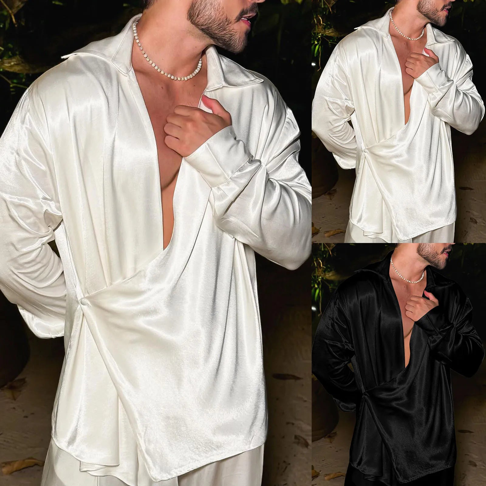 Men's Silk Casual Shirt