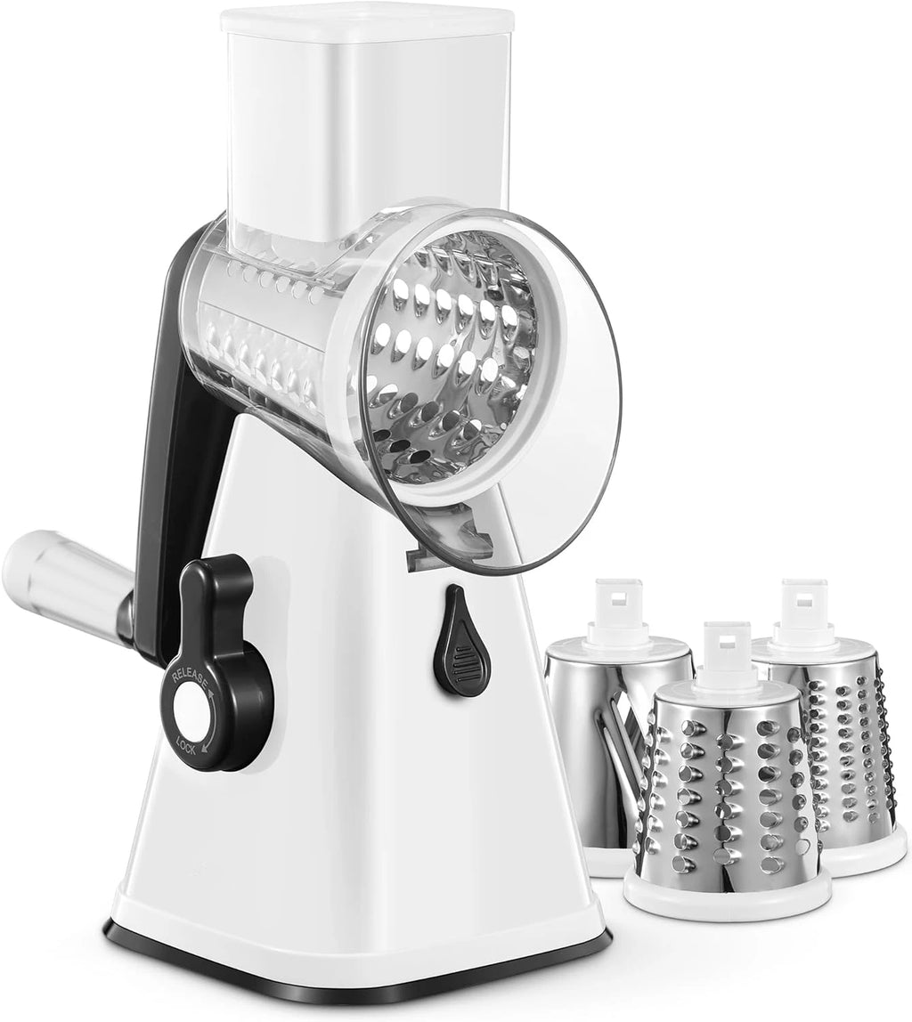 Multi-Purpose Rotary Grater & Vegetable Slicer – Cheese, Potato, Carrot