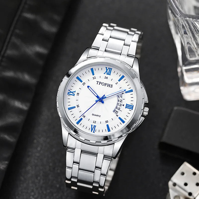 UTHAI CQ266 Leisure and Fashion Men's Watch Blue Light Waterproof Calendar Quartz Watch Business Clock Gift，watches for man