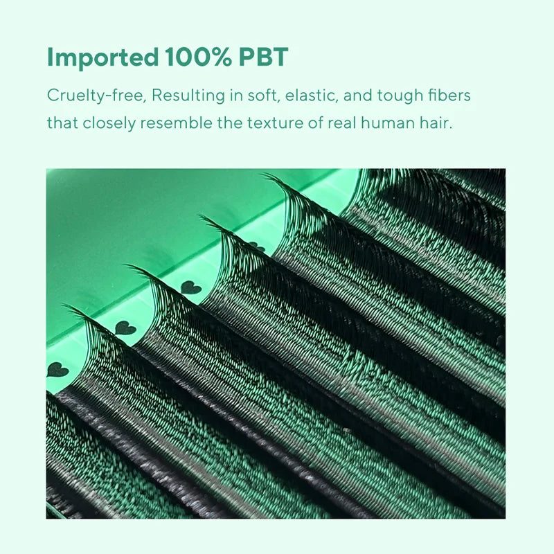 Handmade 3D–5D premade volume lashes – soft, natural mink look