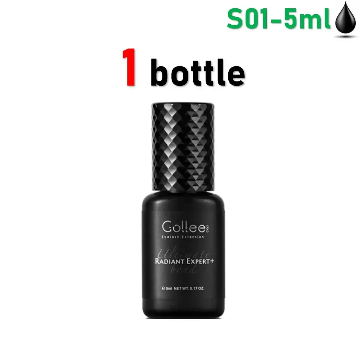 Extra-strong waterproof lash glue – fast drying, long-lasting hold.