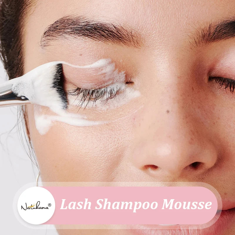 Natuhana 60ml Eyelash Extension Shampoo Mousse – Gentle Lash Cleaner