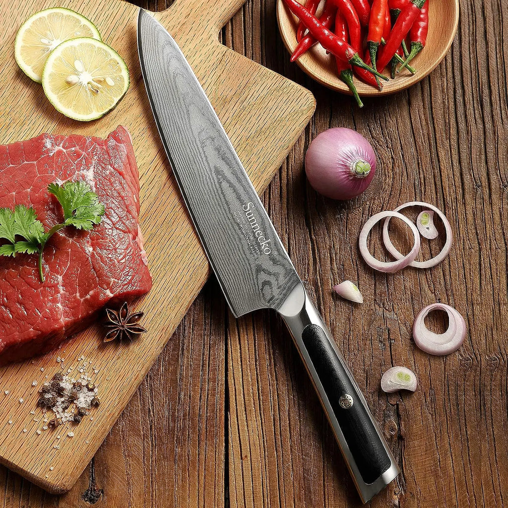 Sunnecko Damascus Knife Set