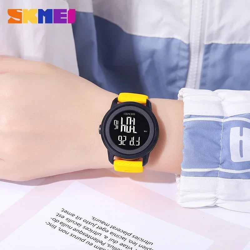SKMEI 2218 Luxury Digital Watches for Women Men Waterproof Sports LED Display Mens Womens Wristwatches Alarm Reloj De Mujer 1893