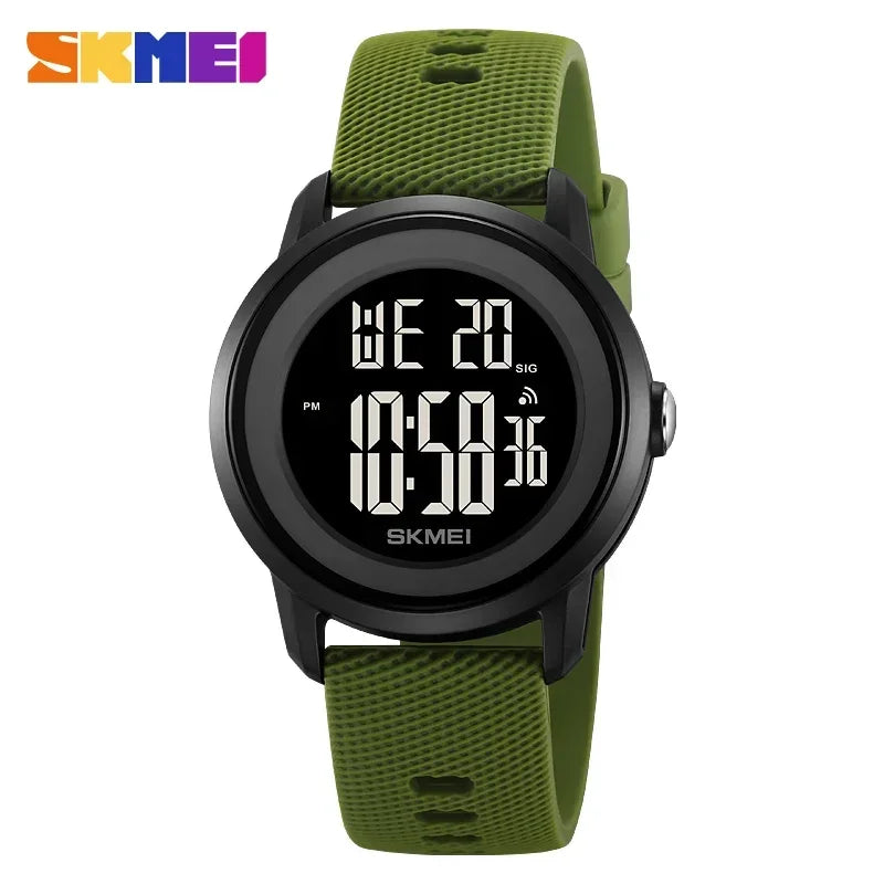 SKMEI 2218 Luxury Digital Watches for Women Men Waterproof Sports LED Display Mens Womens Wristwatches Alarm Reloj De Mujer 1893