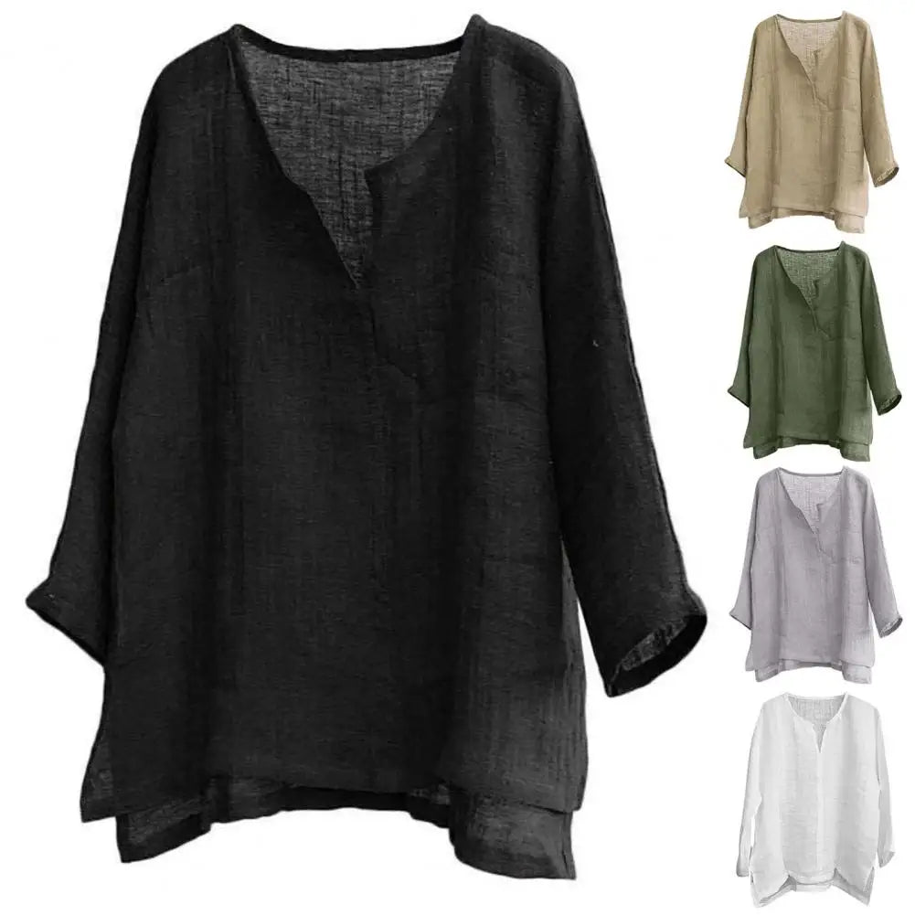 V Neck Men Beach Shirt Super Thin Long Sleeve Loose Shirt Solid Color Casual Long Sleeve Casual Shirt Oversized Summer Shirts