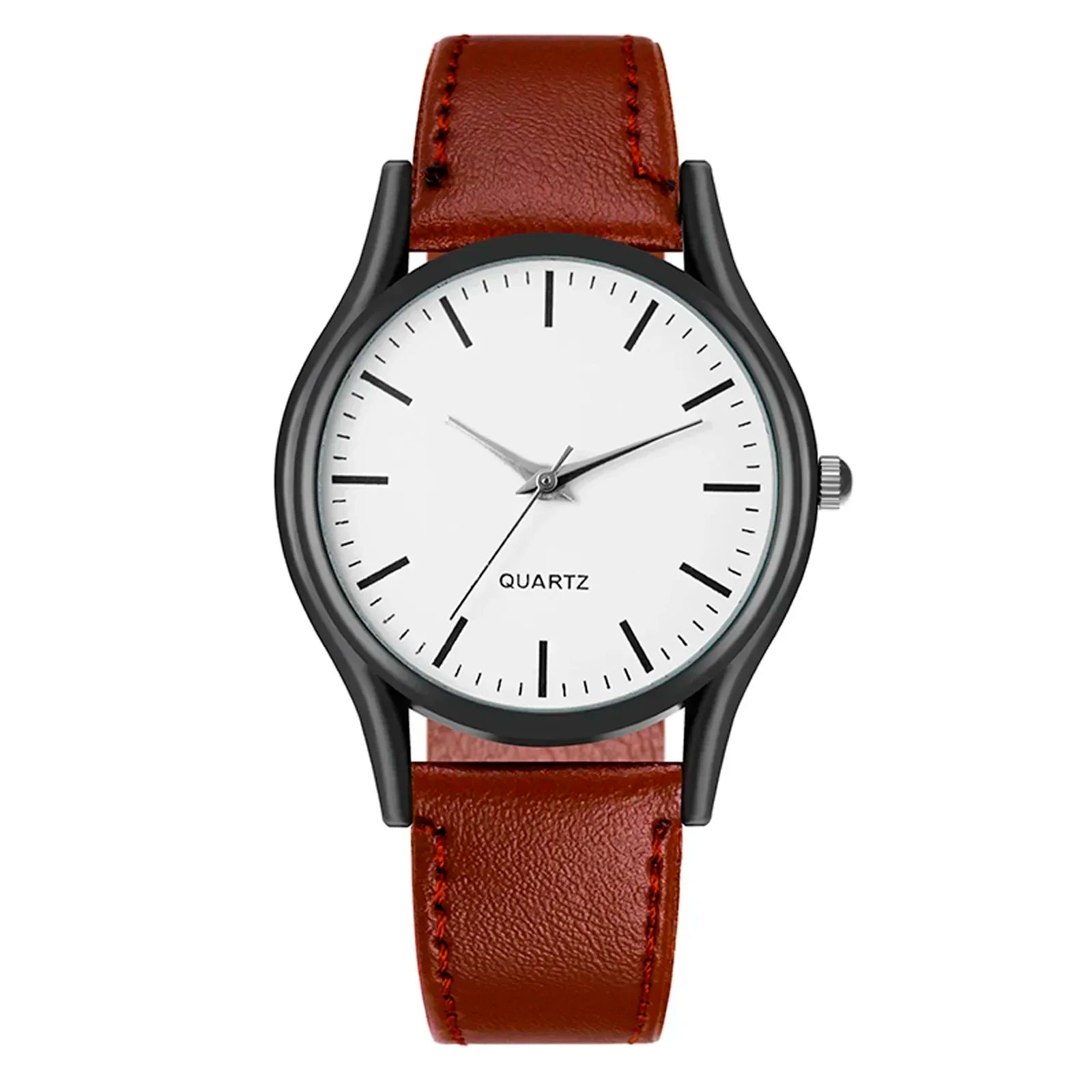 Men’s Retro Leather Quartz Watch – Fashion Business Wristwatch