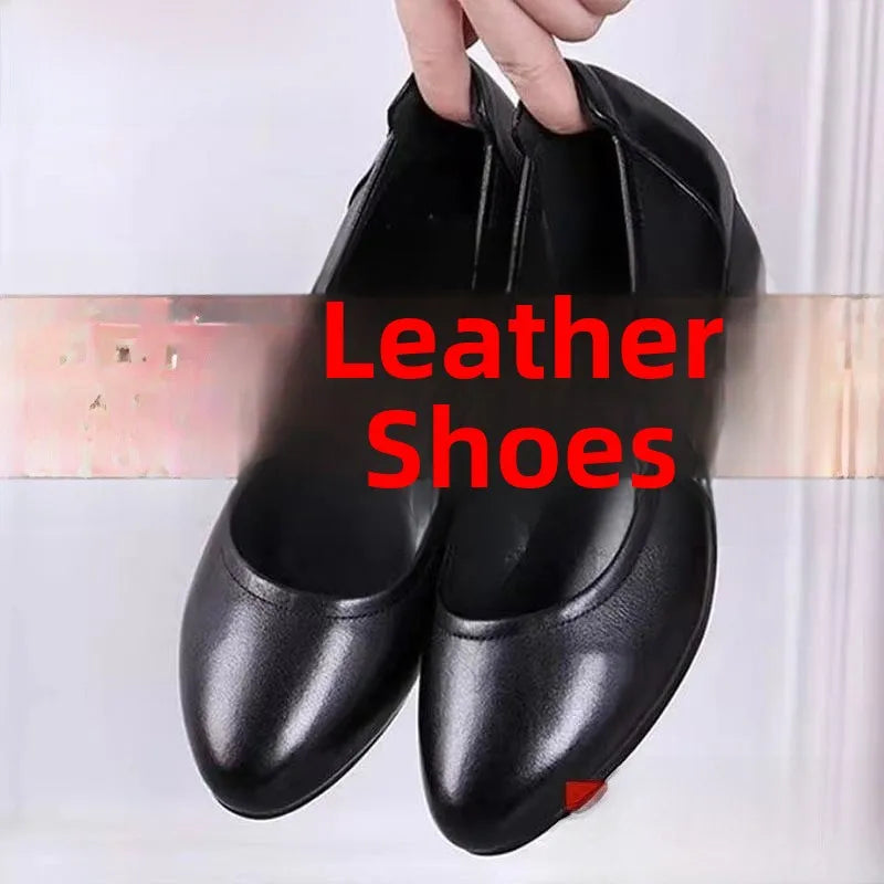 Genuine Leather Women’s Slip-On Flats – Tassel Detail, Soft Anti-Slip