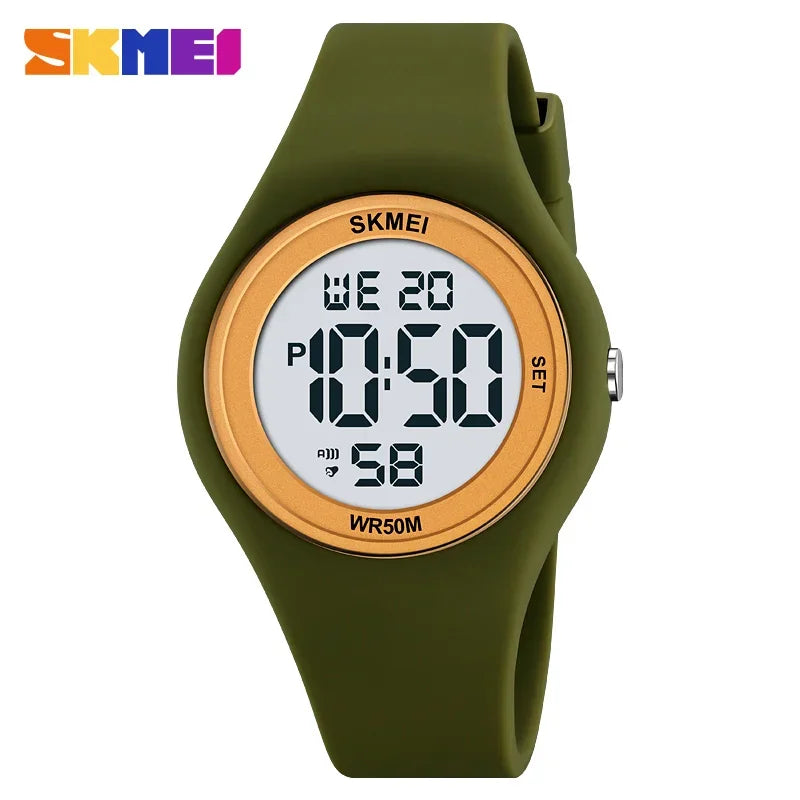 SKMEI 2317 Luxury Waterproof Sports Countdown LED Display Girls Ladies Wristwatches Alarm Digital Watch for Women Reloj Mujer