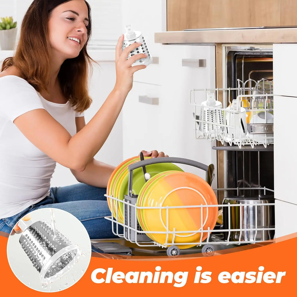 Multi-Purpose Rotary Grater & Vegetable Slicer – Cheese, Potato, Carrot