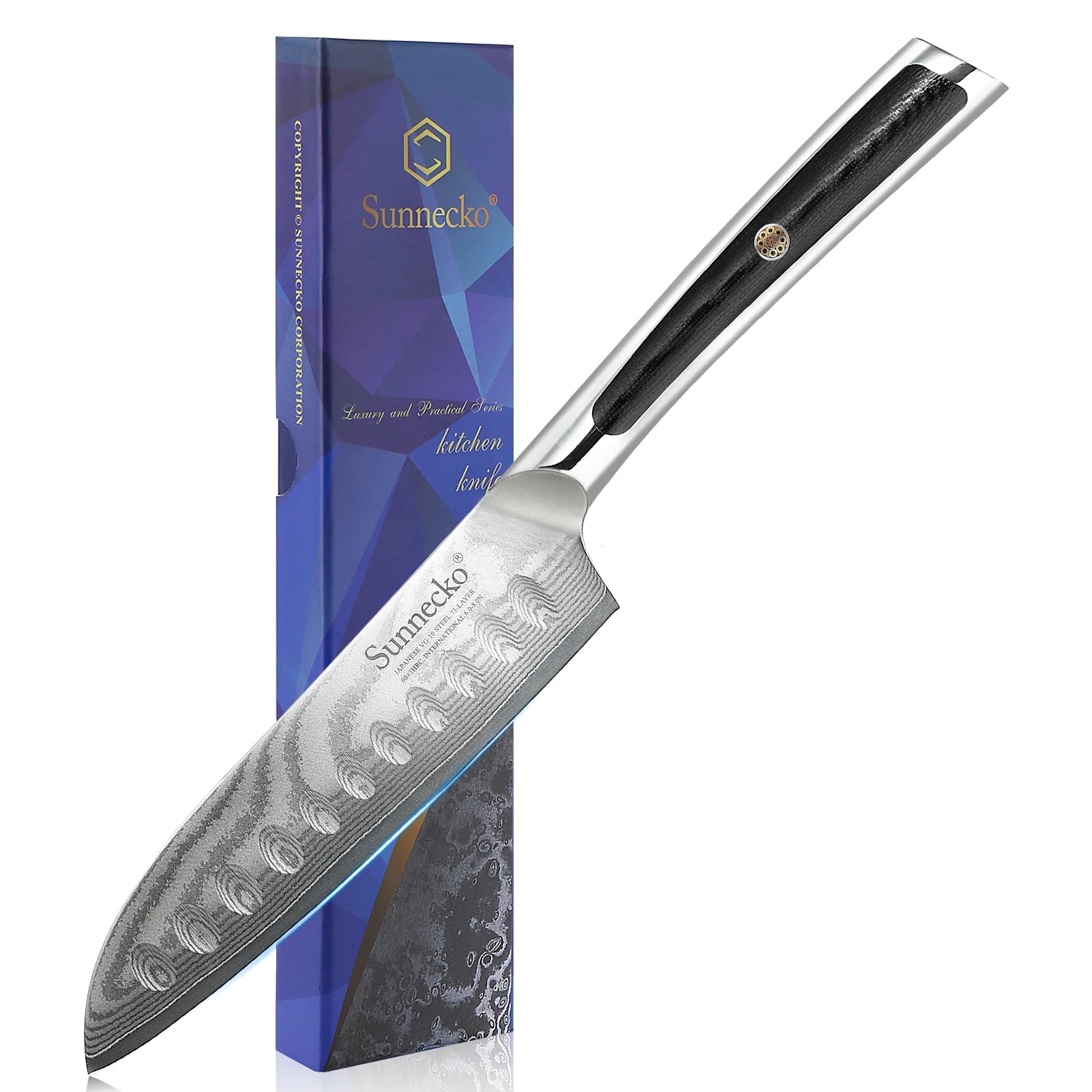 Sunnecko Damascus Knife Set