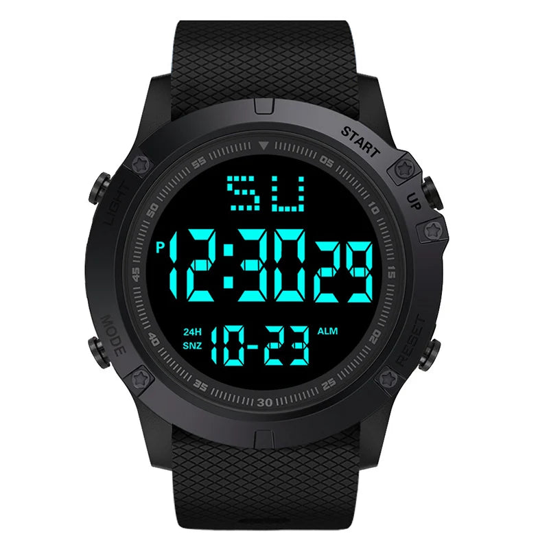 Men Sport LED Watches Top Brand Men Digital Clock Multi-Functional Rubber Man Fitnes Athlete Timekeeping Electronic Watch Reloj