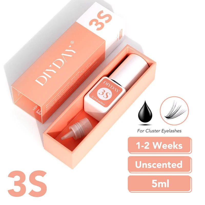 DIYDAY 5ml Eyelash Glue – Fast Drying, Low Odor Adhesive