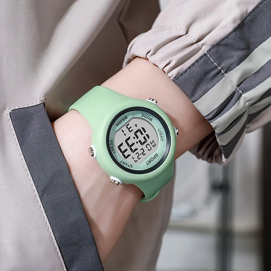 Multifunction Kids Watch Fashion Boys and Girls Student Electronic Wristwatch Alarm Clock Luminous college style Sports watch