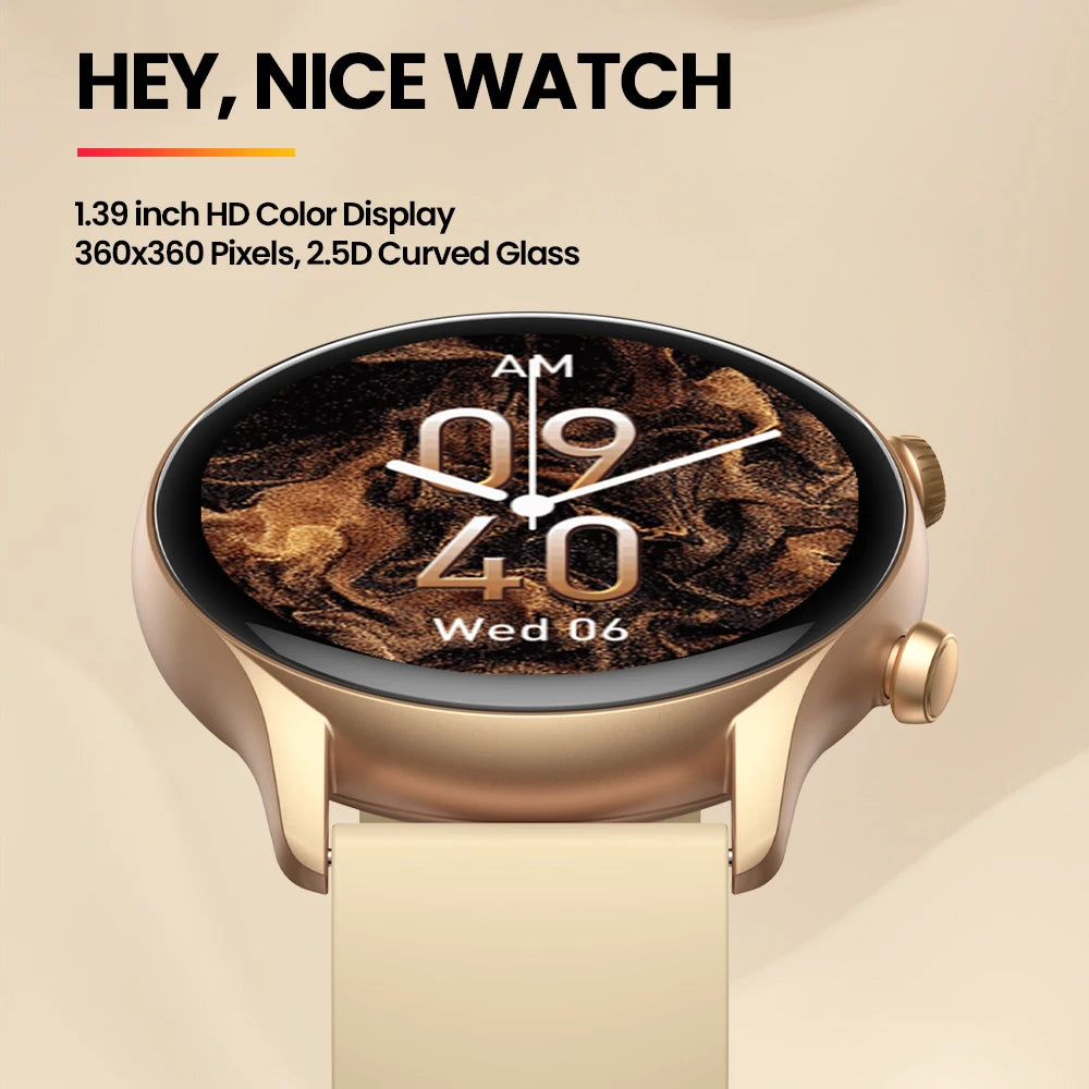 Zeblaze Btalk 3 Plus Smartwatch – 1.39" HD, Voice Calls & Fitness Tracker