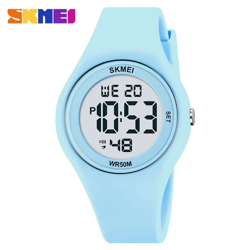 SKMEI 2317 Luxury Waterproof Sports Countdown LED Display Girls Ladies Wristwatches Alarm Digital Watch for Women Reloj Mujer