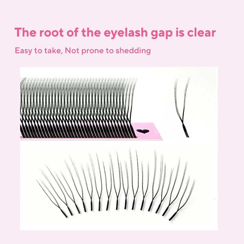 DIYDAY U-Shaped Double Layer YY Lashes – Ultra Soft False Eyelashes
