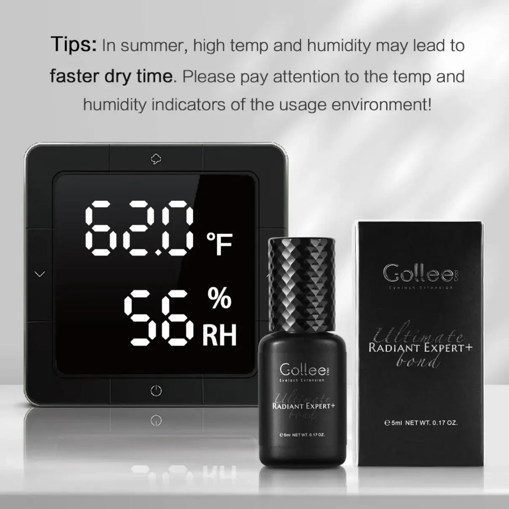 Extra-strong waterproof lash glue – fast drying, long-lasting hold.