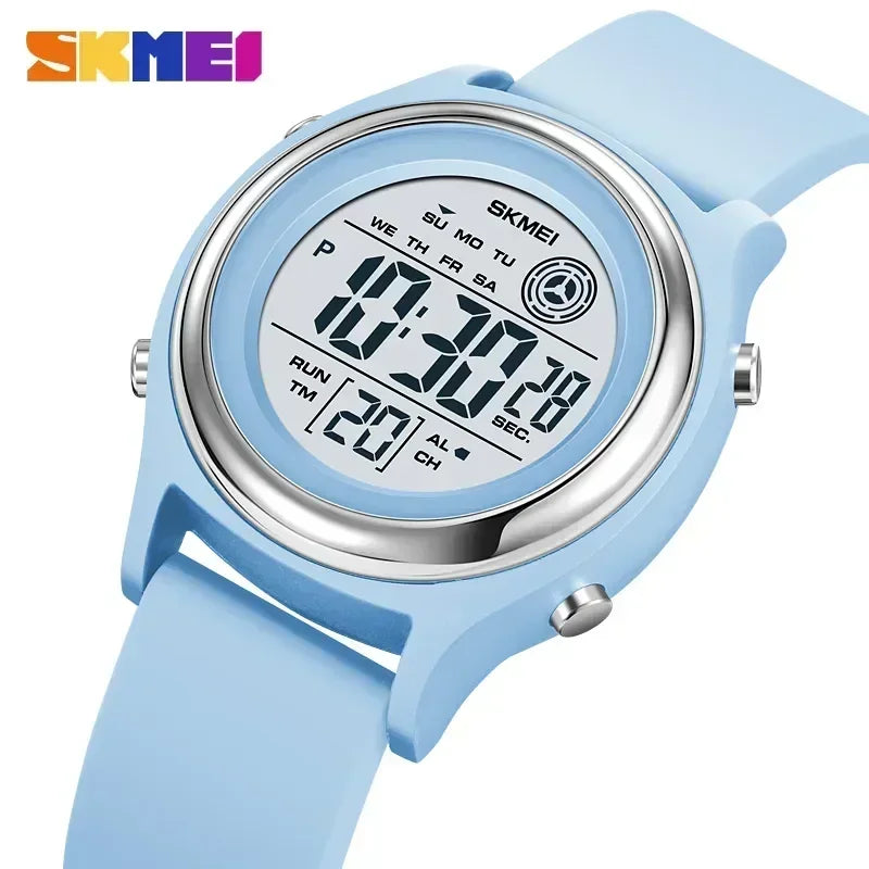 SKMEI Luxury Waterproof Shockproof Sport Countdown Watches Womens Digital Wristwatch for Women Stopwatch Lady Girl Relojes 2094
