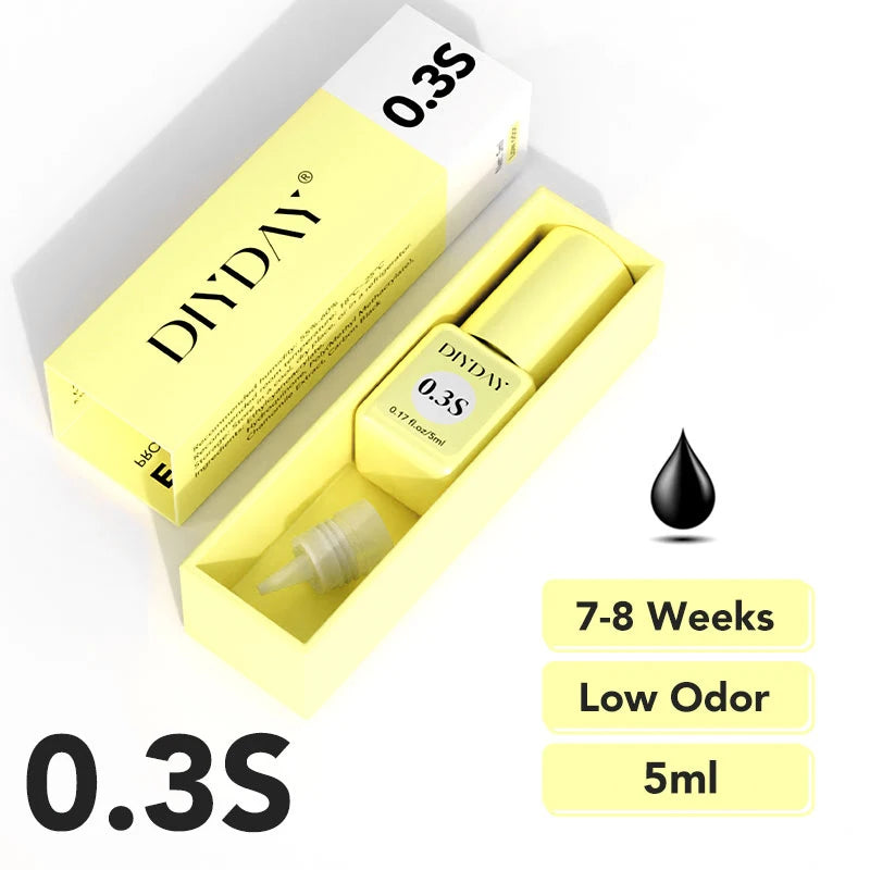 DIYDAY 5ml Eyelash Glue – Fast Drying, Low Odor Adhesive
